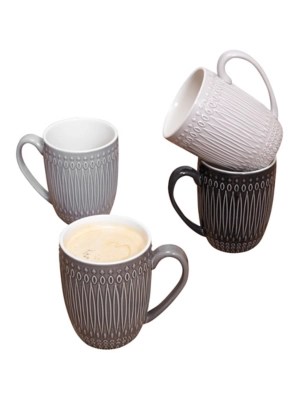 Hestia Set of 4 Coffee Mugs Home at ASDA