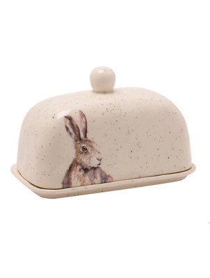 Meg Hawkins Hare Butter Dish Home at ASDA