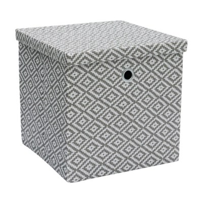 JVL Argyle Foldable Paper Storage Box with Lid Home at ASDA