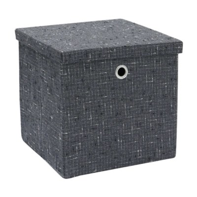 JVL Shadow Foldable Fabric Storage Box Home at ASDA