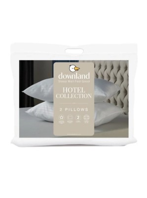Downland Hotel Collection Pillows 2 Pack Home at ASDA