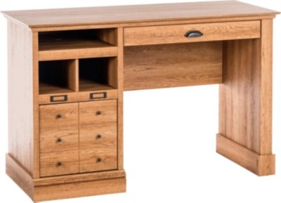Scribed Desk Oak 3D Effect Home & Garden at ASDA