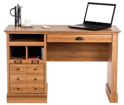 Scribed Desk Oak 3D Effect Home & Garden at ASDA