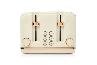 Haden 4 Slice Toaster Cream & Copper Home at ASDA