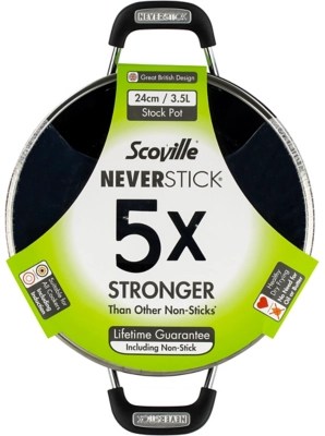 Scoville Neverstick Stock Pot 24cm Pots & Pans at ASDA