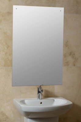 Rectangular Unframed Mirror 90 x 60cm Mirrors at ASDA