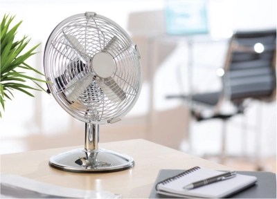 Oscillating 10 Inch Chrome Desk Fan Home & Garden at ASDA