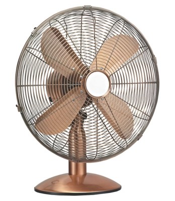 Oscillating 10 Inch Copper Desk Fan Home & Garden at ASDA