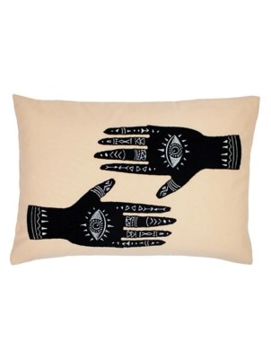 Furn Ashram Hands Embroidered Cushion Home at ASDA