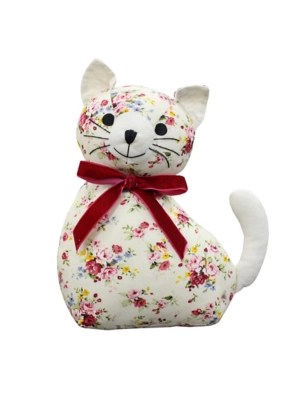 Riva Home Floral Cat Door Stop Home at ASDA