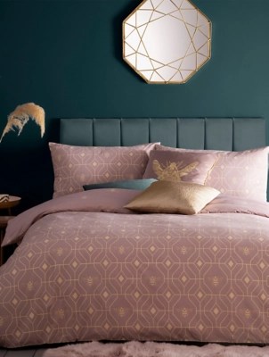 Furn Bee Deco Geometric Duvet Cover Set Home at ASDA