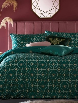 Furn Bee Deco Geometric Duvet Cover Set Home at ASDA