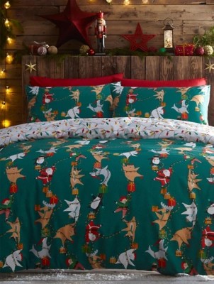 Santas Christmas Duvet Cover Set Home at ASDA