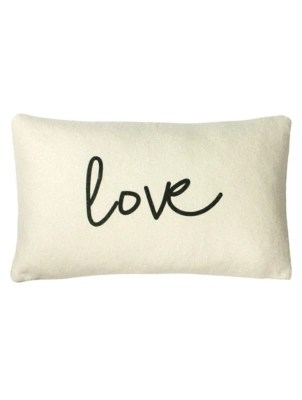 Furn Shearling Love Printed Slogan Cushion Home at ASDA