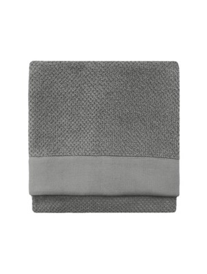 Furn Textured Weave Cotton Towel Range Grey Home at ASDA