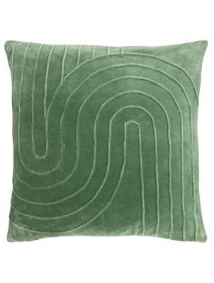 Furn Mangata Soft Velvet Pleated Cushion Home at ASDA