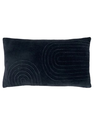 Furn Green Mangata Soft Velvet Pleated Rectangular Cushion Home