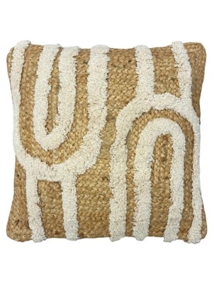 Furn Unio Tufted Cotton Jute Cushion Home at ASDA