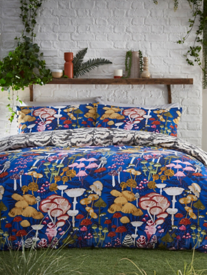 Furn Amanita Abstract Mushroom Duvet Cover Set Home at ASDA