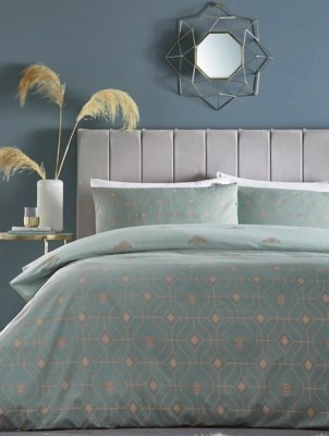 Furn Bee Deco Geometric Duvet Cover Set Home at ASDA