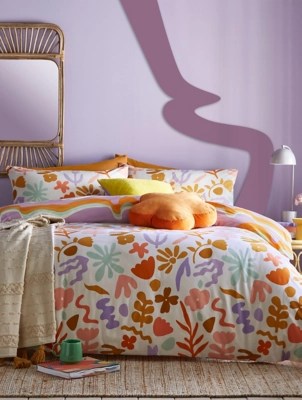 Furn Amelie Abstract Floral Duvet Cover Set Home at ASDA