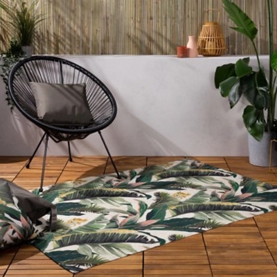 Furn Hawaii Outdoor/Indoor Printed Rug Home at ASDA