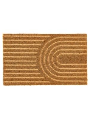 My Mat Embossed Coir Curve Doormat Home at ASDA