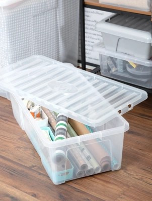Wham 62L Crystal Box Clear Home at ASDA