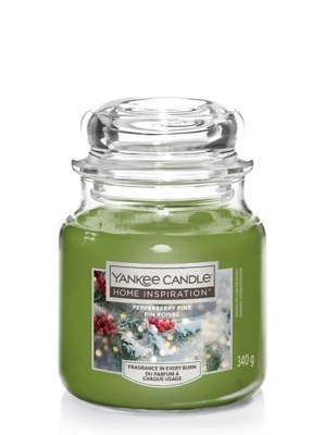 Yankee Candle Home Inspiration Medium Jar Scented Candle, Pepperberry