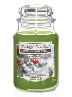 Yankee Candle Home Inspiration Large Jar Scented Candle, Pepperberry Pine Home at ASDA