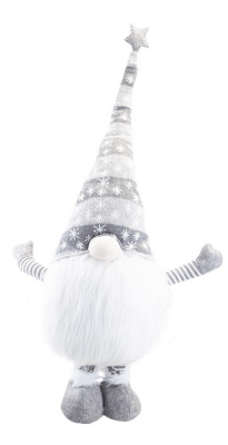 Christmas Grey Standing Gonk Decoration Christmas at ASDA