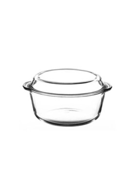 Clear Glass Casserole Dish 3L Home at ASDA