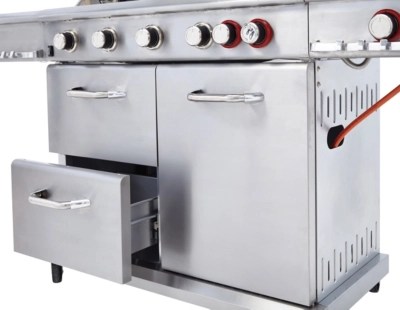 Uniflame Grill & Sear 6 Burner Gas Barbecue & Rotisserie Home