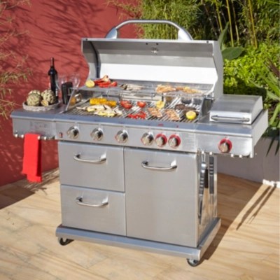 Uniflame Grill & Sear 6 Burner Gas Barbecue & Rotisserie Home