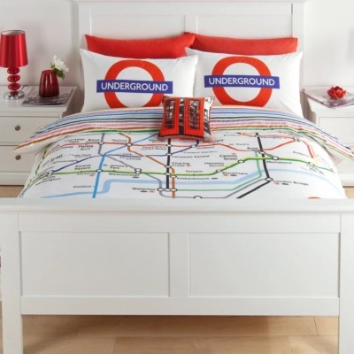Home London Tube Map Duvet Set Bedding at ASDA