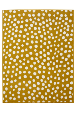 Homemaker Yellow Polka Dot Rug Home at ASDA