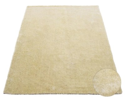 Homemaker Cream Silky Shaggy Rug 120 x 170cm Rugs & Door Mats