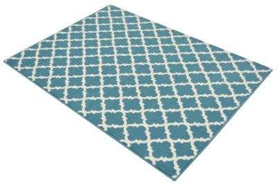Home Teal Tile Rug Various Sizes Home & Garden at ASDA