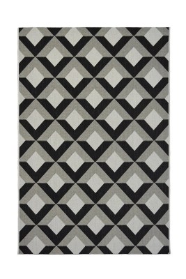 Homemaker Black Diamond Indoor & Outdoor Flatweave Rug Home