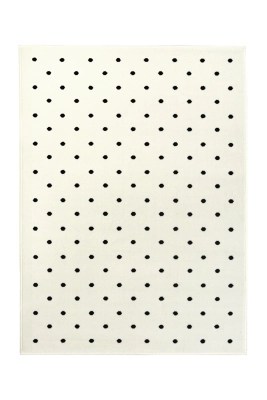 Monochrome Polka Dot Rug Home at ASDA