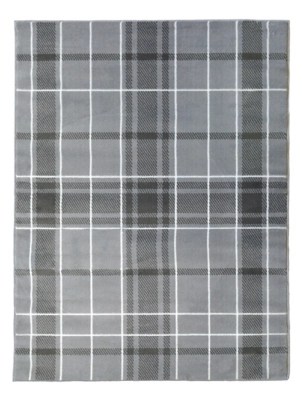 Homemaker Grey Check Rug Home at ASDA