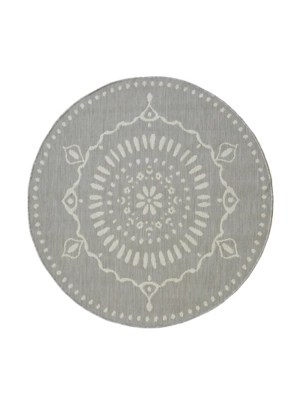 Homemaker Grey Medallion Indoor & Outdoor Rug Home at ASDA