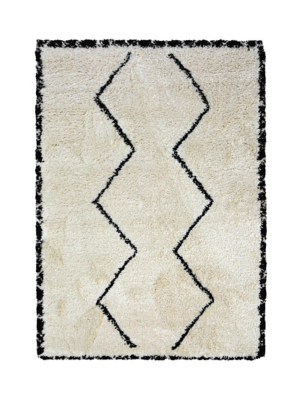 Homemaker Black & White Simple Berber Rug Home at ASDA