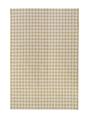 Homemaker Gingham Indoor & Outdoor Rug Yellow Home at ASDA