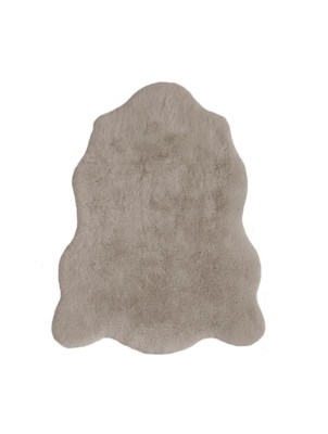 Homemaker Luxury Fur Shaped Rug Natural Home at ASDA