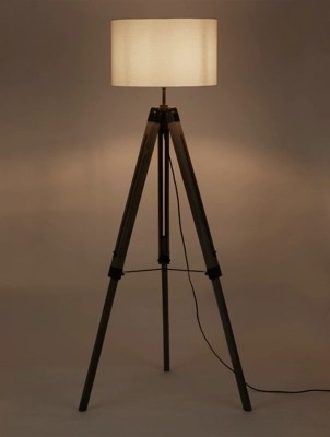 Grey Tripod Floor Lamp Home at ASDA