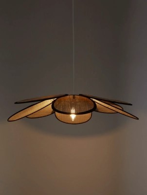 Natural Rattan Pendant Shade Home at ASDA