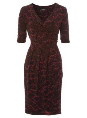 at Asda Moda Lace Print Dress Curvy Wordy