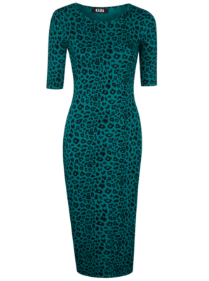 at Asda G21 Animal Print Bodycon Dress 14 Curvy Wordy