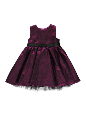 Metallic Party Dress Baby at ASDA